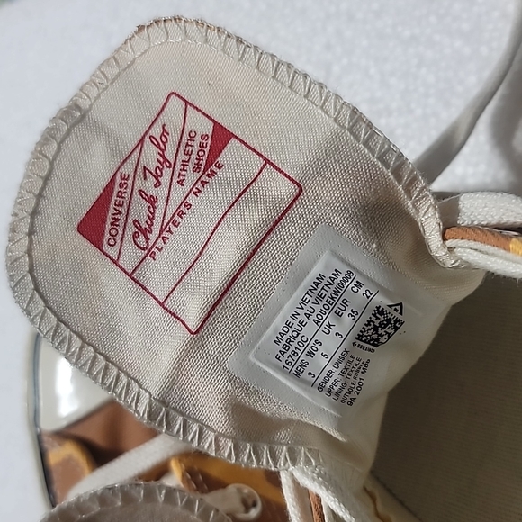 CONVERSE CHUCK TAYLOR 70's OX SNEAKERS GIRAFFE PRINT BROWN ARCHIVE CASUAL SHOE 5 - Picture 3 of 12